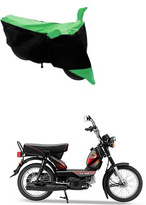 Ascension Two Wheeler Cover for TVS(XL 100, Green, Black)