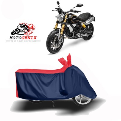 MOTOGENIX Two Wheeler Cover for Ducati(Scrambler 1100, Red, Blue)