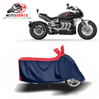 MOTOGENIX Two Wheeler Cover for Triumph(Rocket III, Red, Blue)