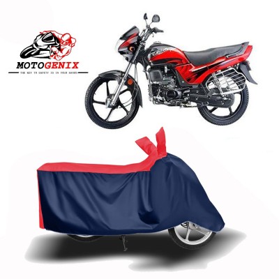 MOTOGENIX Two Wheeler Cover for Hero(Passion Plus, Red, Blue)