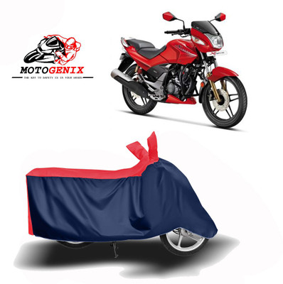 MOTOGENIX Two Wheeler Cover for Hero(CBZ TYPE 1, Red, Blue)