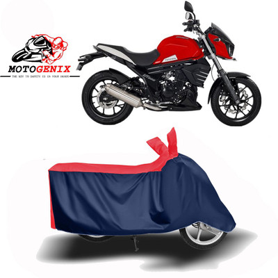 MOTOGENIX Two Wheeler Cover for Mahindra(Mojo UT 300, Red, Blue)