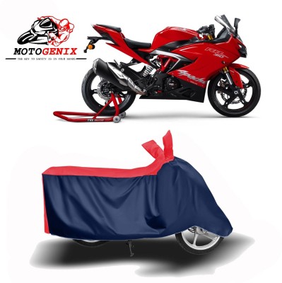 MOTOGENIX Two Wheeler Cover for TVS(Apache RR 310, Red, Blue)