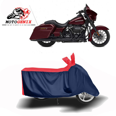 Amozkart Two Wheeler Cover for Harley Davidson(Street Glide Special, Red, Blue)