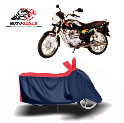 MOTOGENIX Two Wheeler Cover for Bajaj(Caliber, Red, Blue)