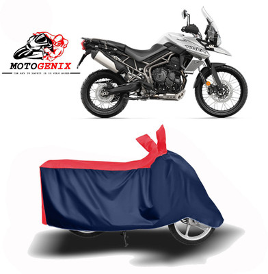 MOTOGENIX Two Wheeler Cover for Triumph(Tiger 800 XCA, Red, Blue)