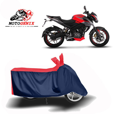 MOTOGENIX Two Wheeler Cover for Bajaj(Pulsar 200 NS DTS-i, Red, Blue)