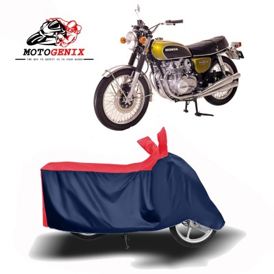 MOTOGENIX Two Wheeler Cover for Honda(CB 500, Red, Blue)