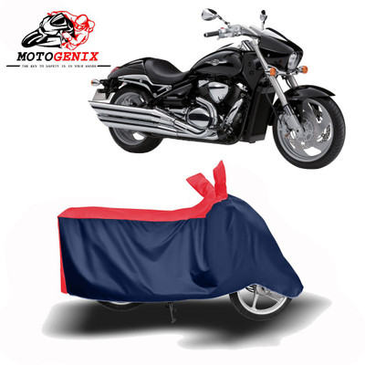 MOTOGENIX Two Wheeler Cover for Suzuki(Intruder M800, Red, Blue)