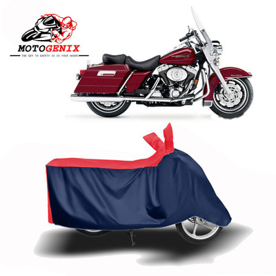 MOTOGENIX Two Wheeler Cover for Harley Davidson(Road King, Red, Blue)