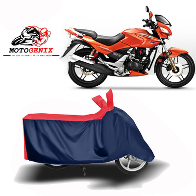 MOTOGENIX Two Wheeler Cover for Hero(CBZ Extreme, Red, Blue)