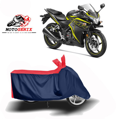 MOTOGENIX Two Wheeler Cover for Honda(CBR 250R, Red, Blue)