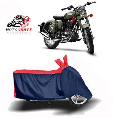 MOTOGENIX Two Wheeler Cover for Royal Enfield(Battle Green, Red, Blue)