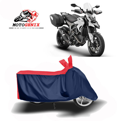 MOTOGENIX Two Wheeler Cover for Ducati(Hyperstrada, Red, Blue)