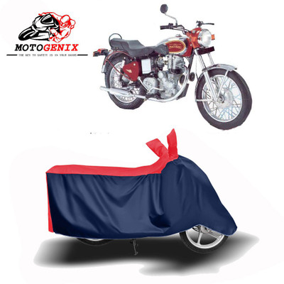 Mdstar Waterproof Two Wheeler Cover for Royal Enfield(Machismo 350, Red, Blue)