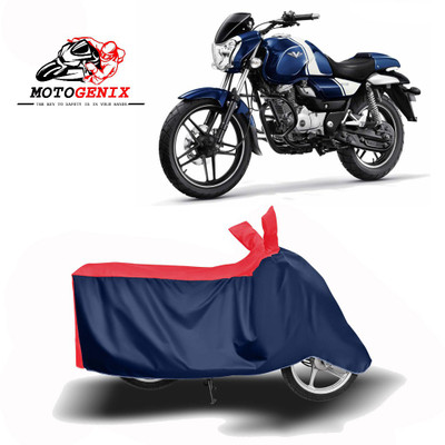 MOTOGENIX Two Wheeler Cover for Bajaj(V15, Red, Blue)