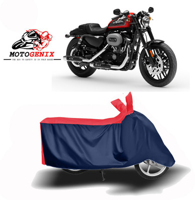 MOTOGENIX Two Wheeler Cover for Harley Davidson(Roadster, Red, Blue)