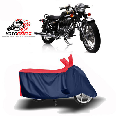 Amozkart Two Wheeler Cover for Royal Enfield(Electra Delux, Red, Blue)