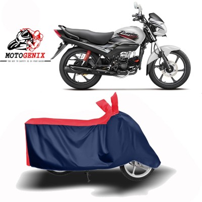 MOTOGENIX Two Wheeler Cover for Hero(Passion Pro i3S, Red, Blue)