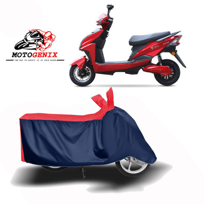 Amozkart Two Wheeler Cover for Techo Electra(Raptor, Red, Blue)