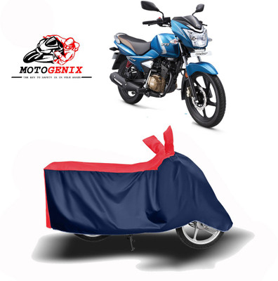 MOTOGENIX Two Wheeler Cover for TVS(Victor, Red, Blue)