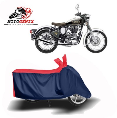 MOTOGENIX Two Wheeler Cover for Royal Enfield(Classic Chrome, Red, Blue)