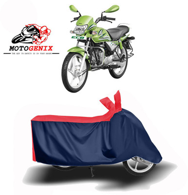 MOTOGENIX Two Wheeler Cover for Hero(HF Deluxe Eco, Red, Blue)