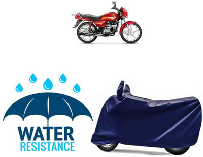 Human Plus Waterproof Two Wheeler Cover for Hero(Splendor Pro Classic, Blue)