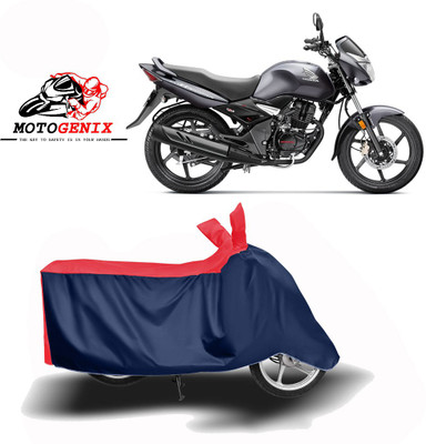 MOTOGENIX Two Wheeler Cover for Honda(CB Unicorn 150, Red, Blue)