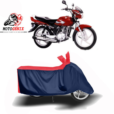 MOTOGENIX Two Wheeler Cover for Suzuki(Zeus, Red, Blue)
