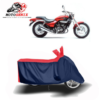 MOTOGENIX Two Wheeler Cover for Kawasaki(Eliminator, Red, Blue)