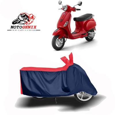 MOTOGENIX Two Wheeler Cover for Vespa(Vespa LX 125, Red, Blue)