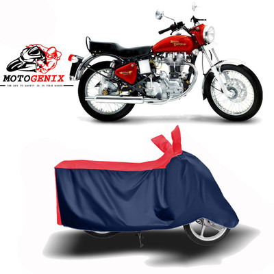 MOTOGENIX Two Wheeler Cover for Royal Enfield(Electra 5S, Red, Blue)
