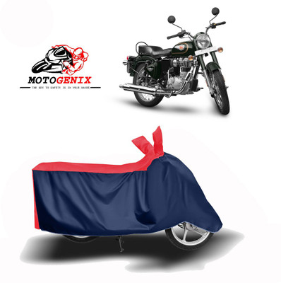 Amozkart Two Wheeler Cover for Royal Enfield(Twin spark, Red, Blue)