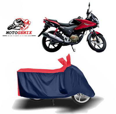 MOTOGENIX Two Wheeler Cover for Honda(Stunner CBF, Red, Blue)