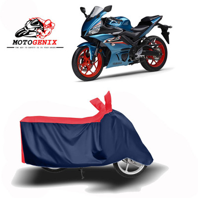 MOTOGENIX Two Wheeler Cover for Yamaha(YZF R3, Red, Blue)