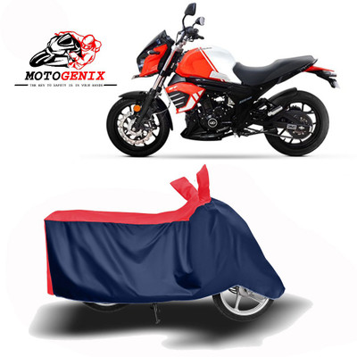 MOTOGENIX Two Wheeler Cover for Mahindra(Mojo, Red, Blue)