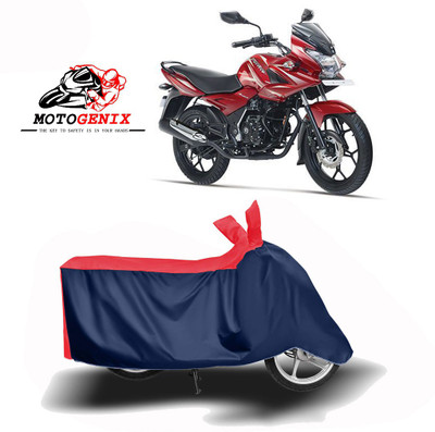 MOTOGENIX Two Wheeler Cover for Bajaj(Discover 125 DTS-i, Red, Blue)