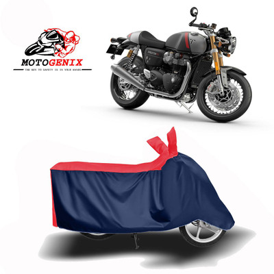 MOTOGENIX Two Wheeler Cover for Triumph(Thruxton 1200 R, Red, Blue)