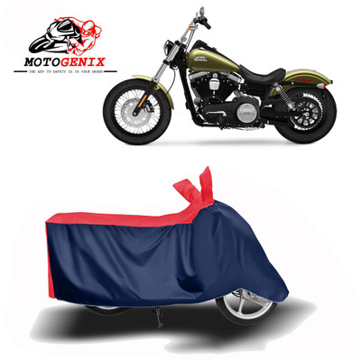 MOTOGENIX Two Wheeler Cover for Harley Davidson(Street Bob, Red, Blue)