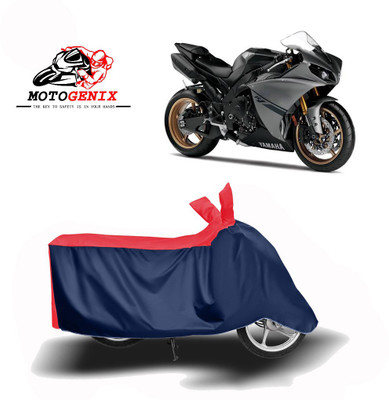 MOTOGENIX Two Wheeler Cover for Yamaha(YZF-R1, Red, Blue)