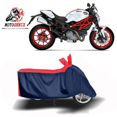 MOTOGENIX Two Wheeler Cover for Ducati(Monster 796 S2R, Red, Blue)