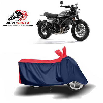 MOTOGENIX Two Wheeler Cover for Ducati(Scrambler, Red, Blue)