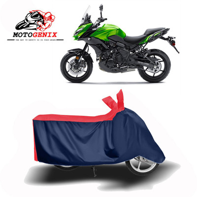 MOTOGENIX Two Wheeler Cover for Kawasaki(Versys 650, Red, Blue)