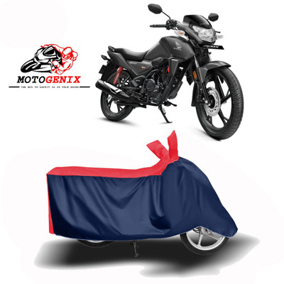 MOTOGENIX Two Wheeler Cover for Honda(CB Shine SP, Red, Blue)