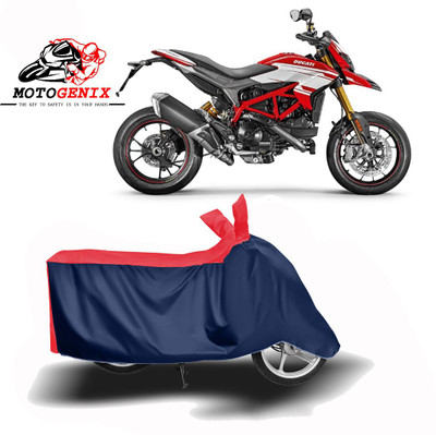 MOTOGENIX Two Wheeler Cover for Ducati(Hypermotard 939, Red, Blue)
