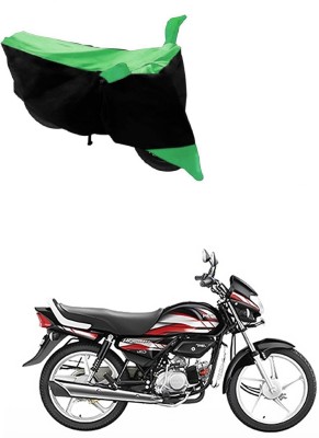 Ascension Two Wheeler Cover for Hero(HF Deluxe Eco, Green, Black)