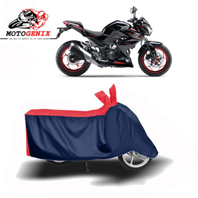 MOTOGENIX Two Wheeler Cover for Kawasaki(Z250, Red, Blue)