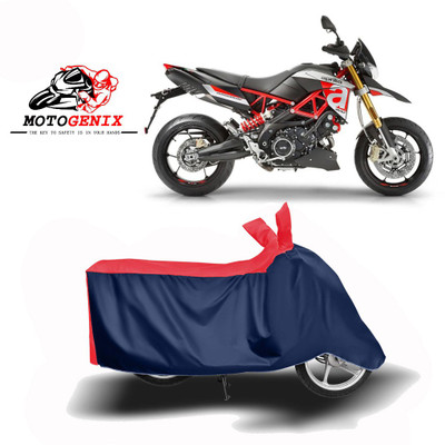 MOTOGENIX Two Wheeler Cover for Aprilia(Dorsoduro 900, Red, Blue)