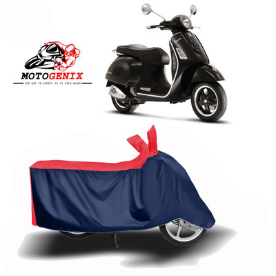MOTOGENIX Two Wheeler Cover for Vespa(Piaggio Vespa, Red, Blue)